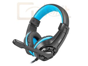 Fejhallgatók, mikrofonok FURY WildCat gaming headset Black/Blue - NFU-0862