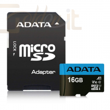 USB Ram Drive A-Data 16GB microSDHC Premier UHS-I Class10 V10 A1 + adapterrel - AUSDH16GUICL10A1-RA1