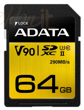 USB Ram Drive A-Data 64GB SDXC Premier One UHS-II U3 Class 10 V90 - ASDX64GUII3CL10-C