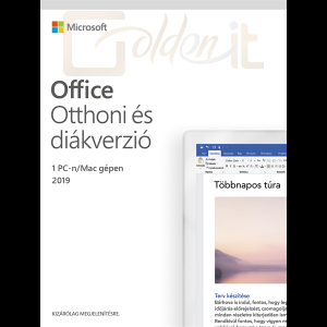 Microsoft Office Home and Student 2019 Hungarian EuroZone Medialess