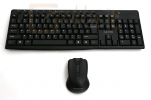 Billentyűzet Omega OKM071B wireless keyboard & mouse Black - OKM071B