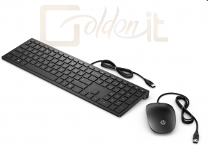 Billentyűzet HP Pavilion 400 keyboard and mouse Black ENG - 4CE97AA#AKC