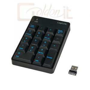Billentyűzet Logilink ID0120 Wireless Keypad Black - ID0120