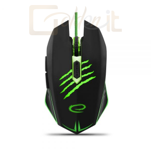 Egér Esperanza MX209 Claw Wired mouse Black/Green - EGM209G