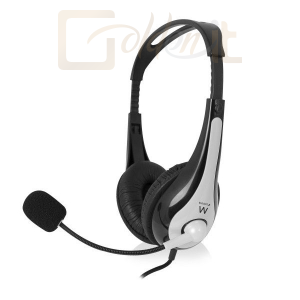 Fejhallgatók, mikrofonok Ewent EW3562 Headset with mic Black - EW3562