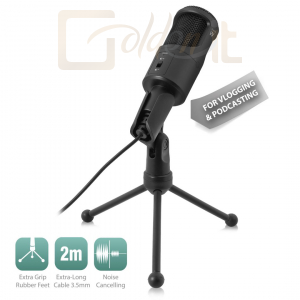 Fejhallgatók, mikrofonok Ewent EW3552 Multimedia Microphone with noise cancelling Black - EW3552