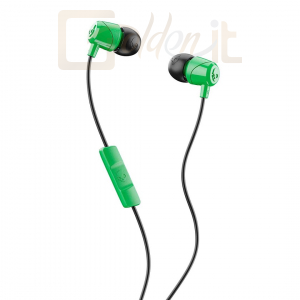 Fejhallgatók, mikrofonok Skullcandy Jib S2DUY-L102 Headset Black/Green - S2DUY-L102