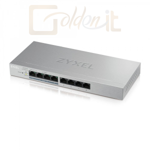 Hálózati eszközök ZyXEL 8-Port Web Managed PoE Gigabit Switch - GS1200-8HPV2-EU0101F