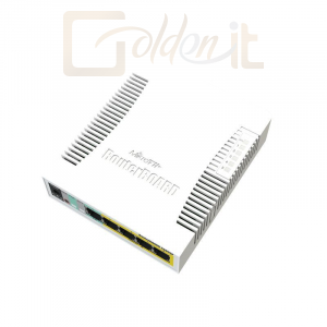 Hálózati eszközök Mikrotik RouterBoard RB260GSP/CSS106-1G-4P-1S 5port GbE 1xGbE SFP PoE switch - CSS106-1G-4P-1S