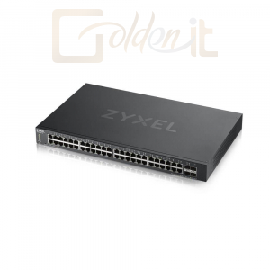 Hálózati eszközök ZyXEL 48-port GbE Smart Managed PoE Switch with 4 10GbE SFP+ L2+ - XGS1930-52-EU0101F