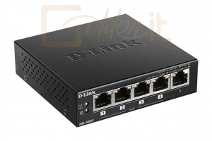 Hálózati eszközök D-Link DGS-1005P 5‑Port Desktop Gigabit PoE+ Switch - DGS-1005P/E