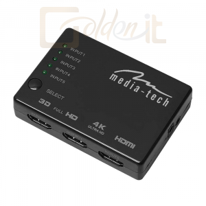 Hálózati eszközök Media-Tech MT5207 5xHDMI SWITCH 4K - MT5207