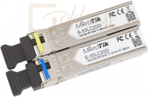Hálózati eszközök Mikrotik S-3553LC20D Two SFP (1.25G) module kit single mode - S-3553LC20D