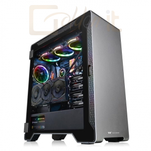 Ház Thermaltake A500 Aluminum Tempered Glass Black - CA-1L3-00M9WN-00