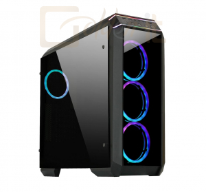 Ház Chieftec Stallion II GP-02B-OP RGB Tempered Glass Gamer Black - GP-02B-OP