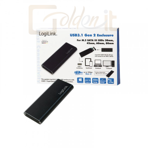 Mobilrack Logilink External HDD enclosure M.2 SATA USB 3.1 Gen2 - UA0314