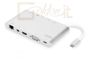 Notebook kiegészitők Digitus DA-70861 Universal Docking Station USB Type-C - DA-70861