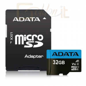 USB Ram Drive A-Data 32GB microSDHC Premier UHS-I Class10 V10 A1 + adapterrel - AUSDH32GUICL10A1-RA1