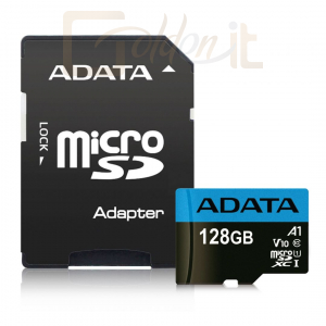 USB Ram Drive A-Data 128GB microSDXC Premier UHS-I Class10 V10 A1 + adapterrel - AUSDX128GUICL10A1-RA1