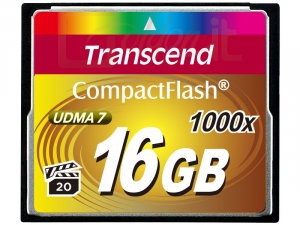 USB Ram Drive Transcend 16GB Compact Flash Card (1000X) - TS16GCF1000