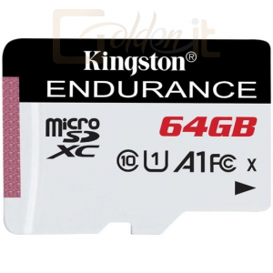 USB Ram Drive Kingston 64GB microSDXC High Endurance Class10 A1 UHS-I adapter nélkül - SDCE/64GB