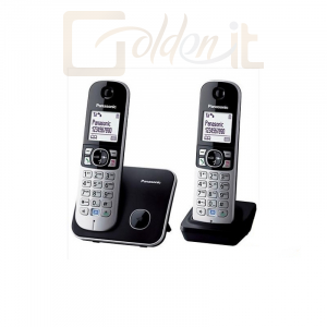 Mobil készülékek Panasonic KX-TG6812PDB DUO DECT Black - KX-TG6812PDB