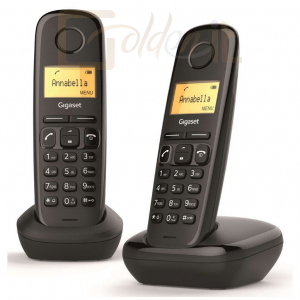 Mobil készülékek Gigaset A170 DUO DECT Black - L36852-H2802-S201