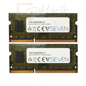 RAM - Notebook V7 8GB DDR3 1600MHz Kit (2x4GB) - V7K128008GBS-LV