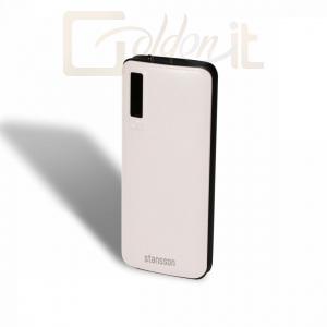 Powerbank vésztöltők Stansson  PBP465WB-120 12000mAh Powerbank White/Black - PBP465WB-120