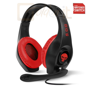 Fejhallgatók, mikrofonok Spirit Of Gamer PRO-NH5 Headset Black/Red - MIC-G715SW