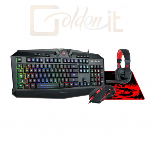 Billentyűzet Redragon S101-BA Gaming Combo 4 in 1 Black/Red HU - S101-BA-1