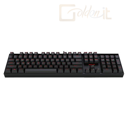 Billentyűzet Redragon Mitra Red Backlit Mechanical Keyboard Brown Switches HU, HUN - K551_BROWN_HU