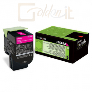 Nyomtató - Tintapatron Lexmark 802HM High Magenta toner - 80C2HM0