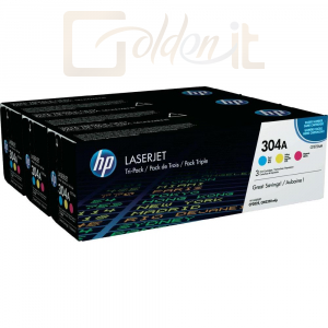 Nyomtató - Tintapatron HP CF372AM (304A) Tri-Pack toner - CF372AM