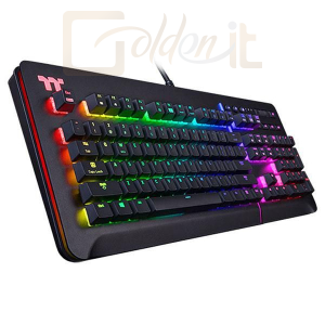 Billentyűzet Thermaltake TT eSports Level 20 RGB Titanium Blue Switch Gaming Keyboard Black US - KB-LVT-BLBRUS-01