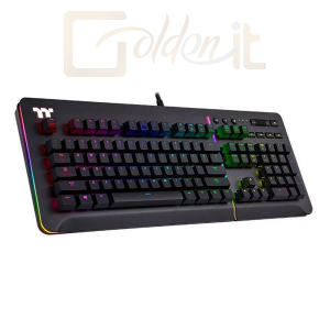 Billentyűzet Thermaltake TT eSports Level 20 RGB Razer Green Gaming Keyboard Black US - KB-LVT-RGBRUS-01