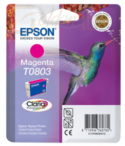 Nyomtató - Tintapatron Epson T0803 Magenta - C13T08034010