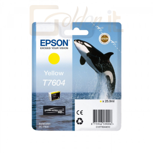 Nyomtató - Tintapatron Epson T7604 Yellow - C13T76044010