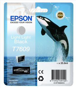 Nyomtató - Tintapatron Epson T7609 Light Light Black - C13T76094010