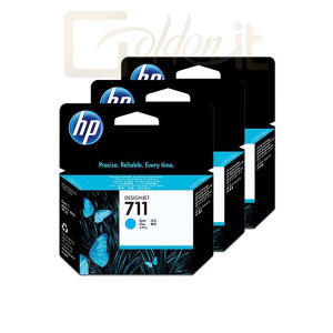 Nyomtató - Tintapatron HP CZ134A (711) Cyan 3-pack tintaparton - CZ134A