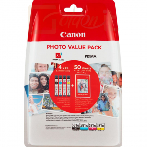 Nyomtató - Tintapatron Canon CLI-581XL Color Photo Value Pack - 2052C004
