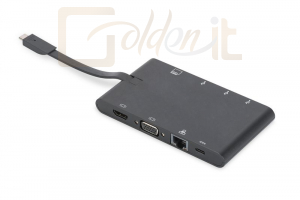 Notebook kiegészitők Digitus Universal Travel Docking Station USB Type-C - DA-70865