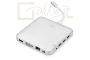 Notebook kiegészitők Digitus Universal Docking Station USB Type-C - DA-70863