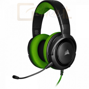 Fejhallgatók, mikrofonok Corsair HS35 Gaming Headset Black/Green - CA-9011197-EU
