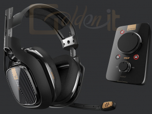 Fejhallgatók, mikrofonok Logitech Astro A40 TR gaming headset Black + Mixamp Pro TR Black PC/PS4 - 939-001661