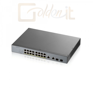 Hálózati eszközök ZyXEL GS1350-18HP 16-port GbE Smart Managed PoE Switch with GbE Uplink  - GS1350-18HP-EU0101F