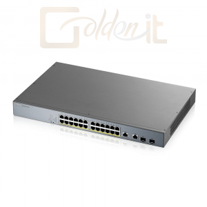 Hálózati eszközök ZyXEL GS1350-26HP 24-port GbE Smart Managed PoE Switch with GbE Uplink - GS1350-26HP-EU0101F