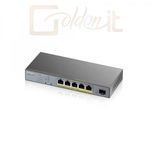 Hálózati eszközök ZyXEL GS1350-6HP 5-port GbE Smart Managed PoE Switch with GbE Uplink  - GS1350-6HP-EU0101F