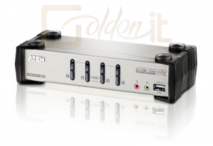 Hálózati eszközök ATEN 4-port USB/PS2 KVM Switch - CS1734B