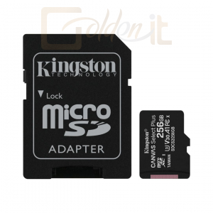 USB Ram Drive Kingston 256GB microSDXC Canvas Select Plus 100R A1 C10 Card + adapterrel - SDCS2/256GB